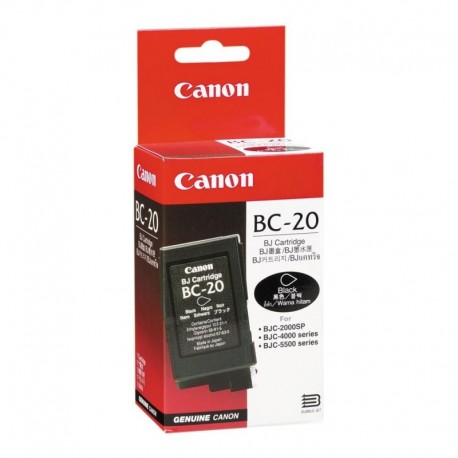 Cartuccia Originale Canon BC-20 0895A002 Bk Nero 900 Pagine Grado B