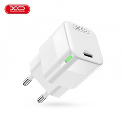 Presa Spina Caricabatterie XO wall charger CE06 PD 30W 1x USB-C Ricarica Rapida iPhone Universale bianca