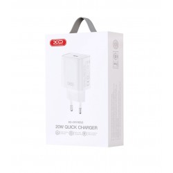 Presa Spina Caricabatterie XO wall charger CE15 PD 20W 1x USB-C Ricarica Rapida iPhone Universale bianca